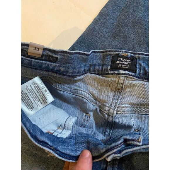Citizens of Humanity Rocket High Rise Skinny Split Hem Ankle Jeans - Sz 30 - Picture 9 of 10